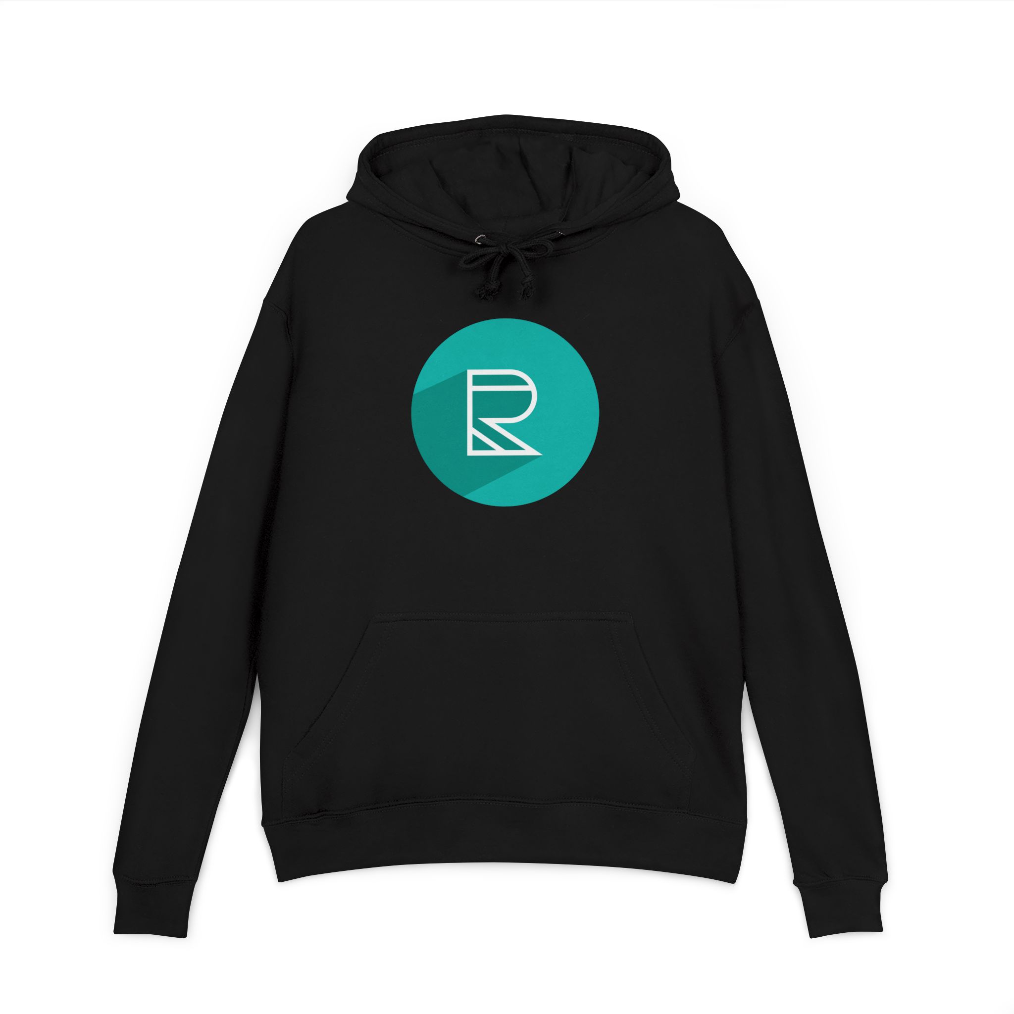 Minimalist Teal Logo Hoodie — Cozy French Terry Pullover - Image 6