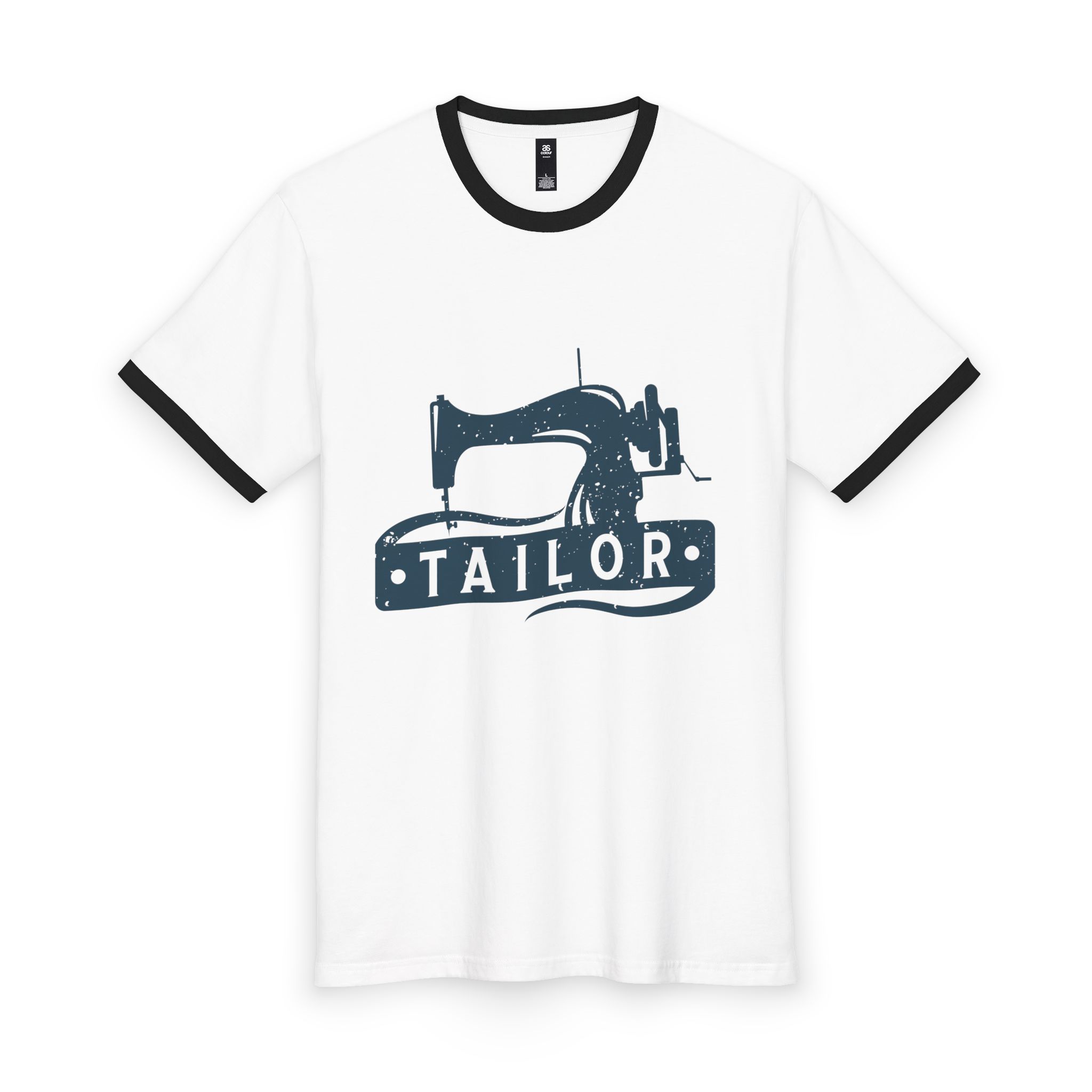 Tailor Vintage Sewing Machine Ringer Tee - Image 2