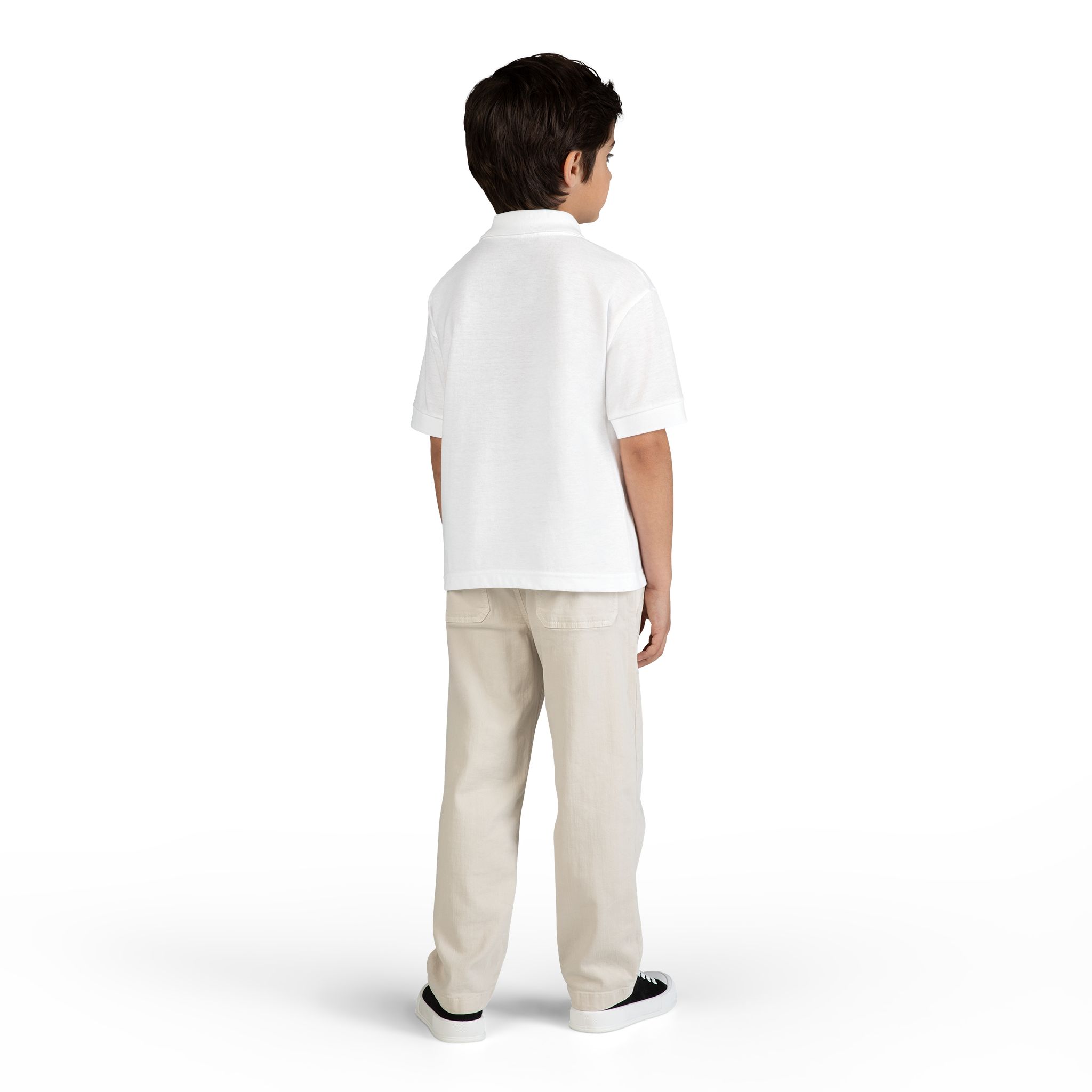 Youth Polo Shirt - "Never Give Up" Motivational Embroidered Design - Image 4
