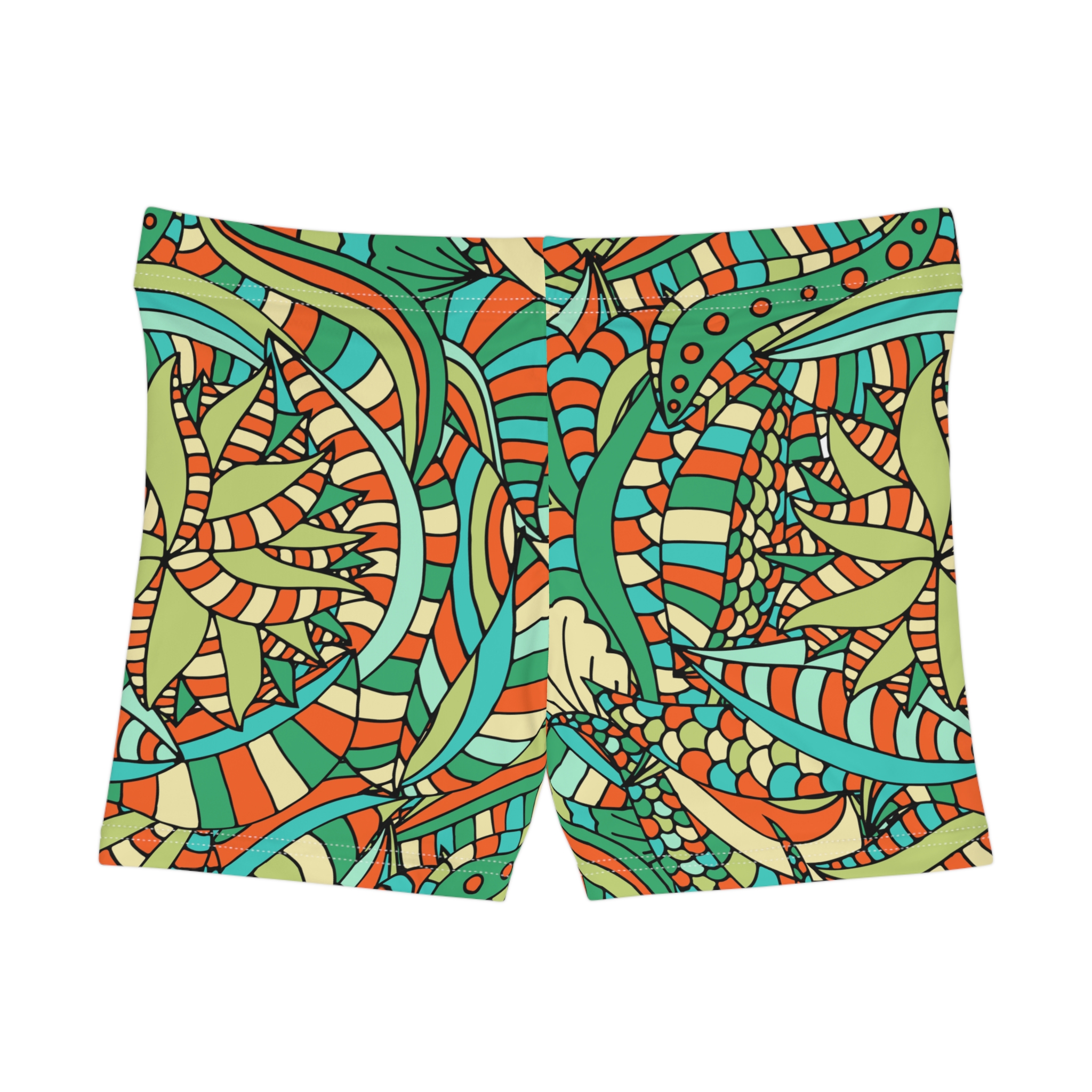 Colorful Pattern Women's Shorts - Image 4