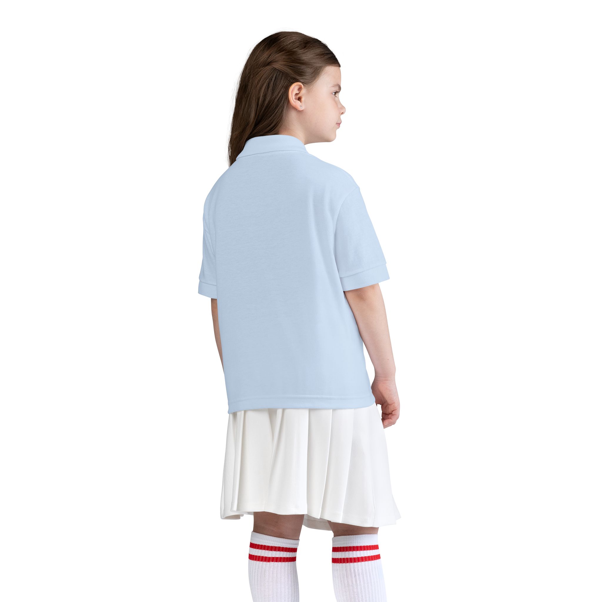 Youth Polo Shirt - "Never Give Up" Motivational Embroidered Design - Image 7