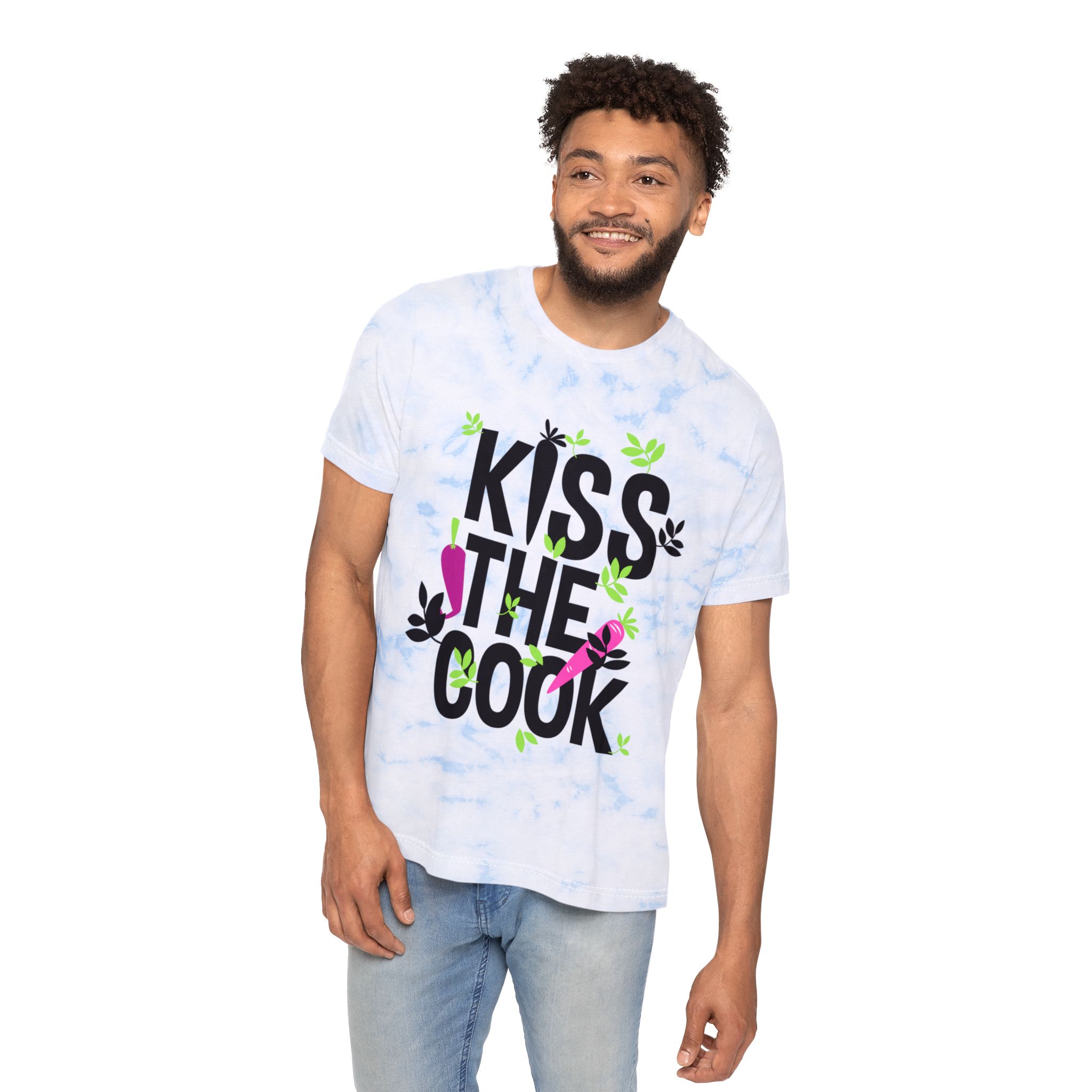 Kiss The Cook Tie-Dye T-Shirt - Image 2