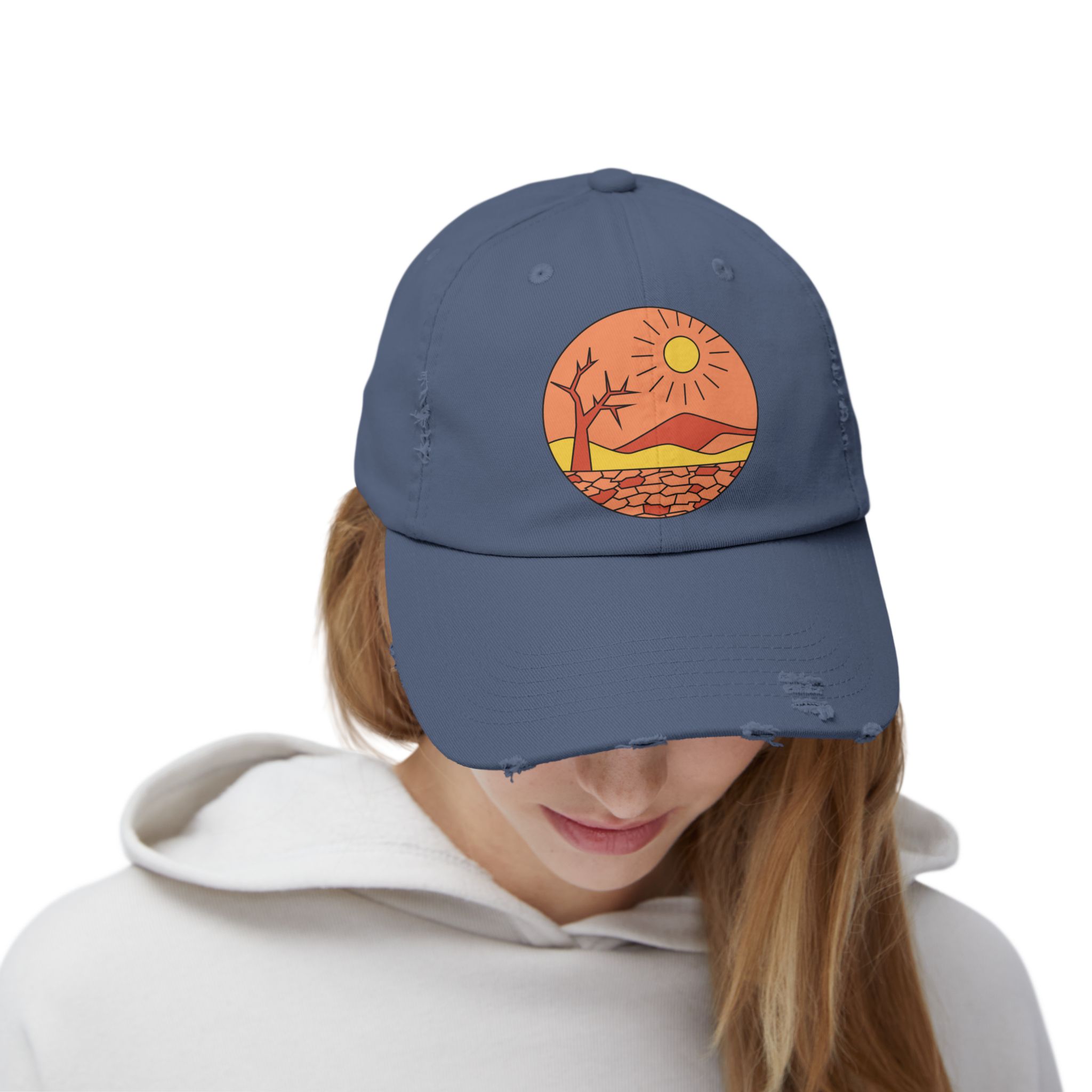Retro Desert Sunrise Graphic Hat - Image 5