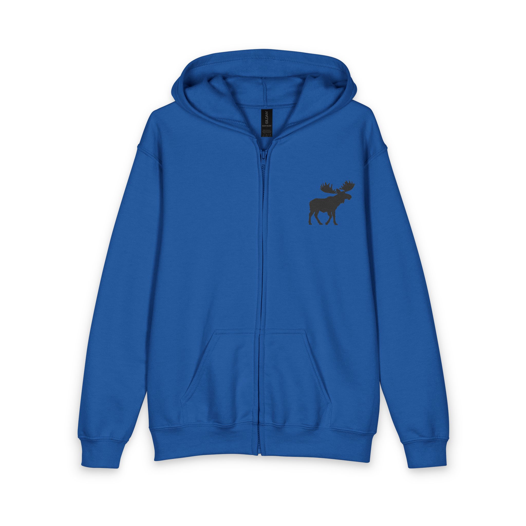 Youth Hoodie — 'Dream Big' Zip-Up with Moose Chest Logo - Image 7