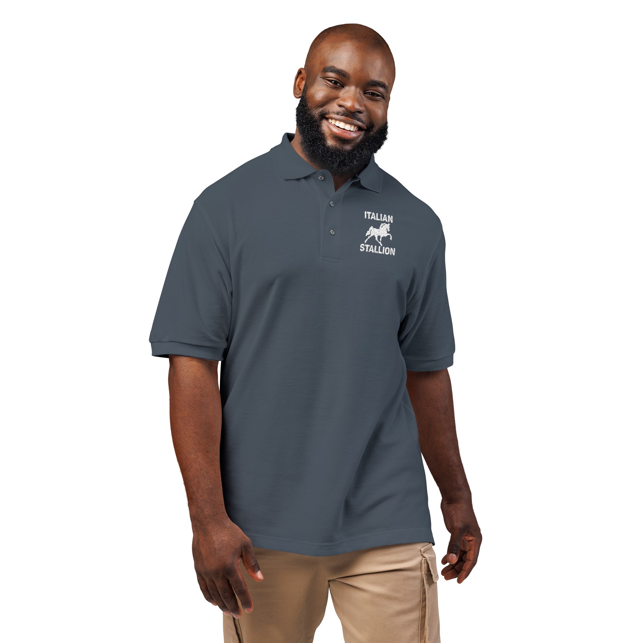 Italian Stallion Embroidered Polo - Image 8