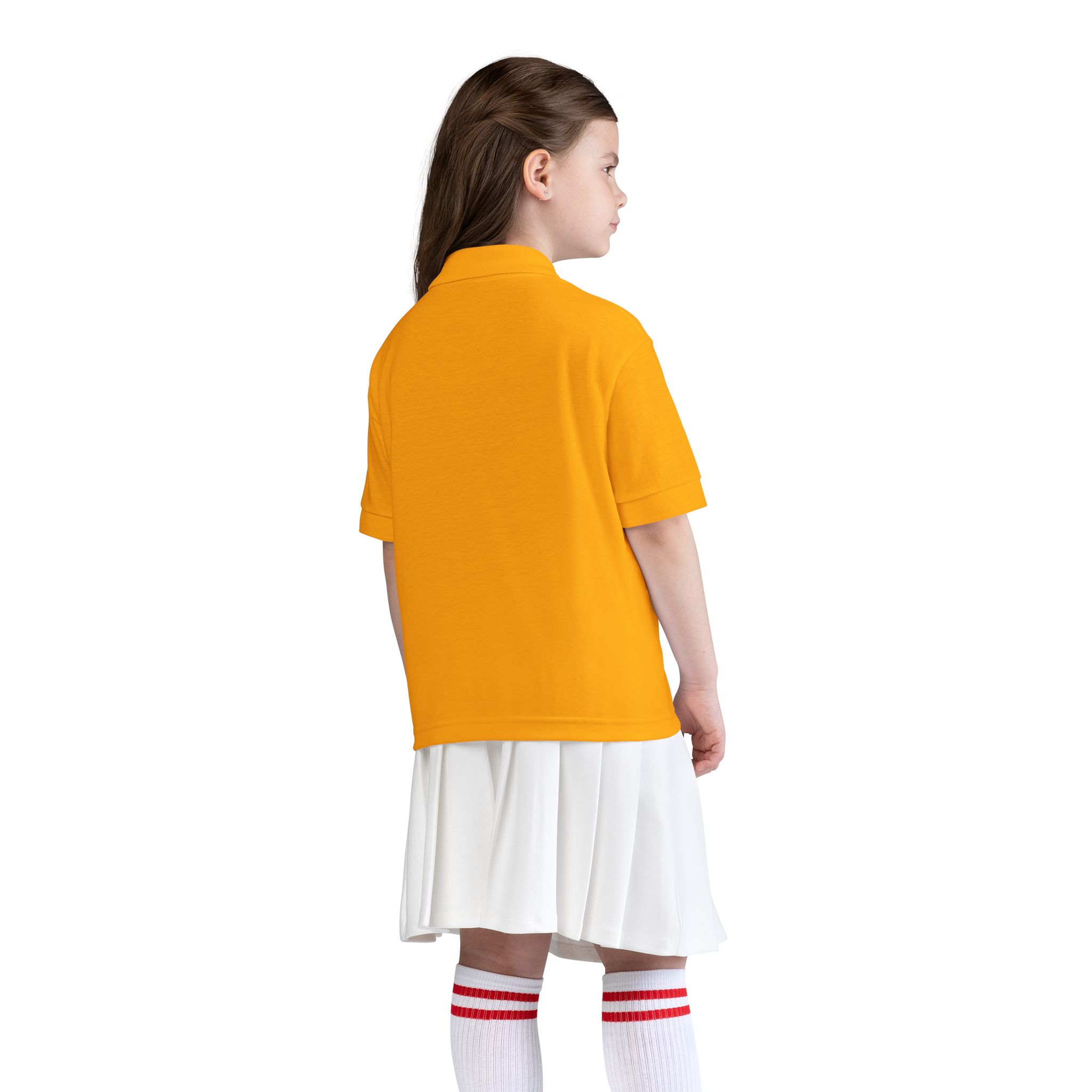Youth Polo Shirt - "Never Give Up" Motivational Embroidered Design - Image 2