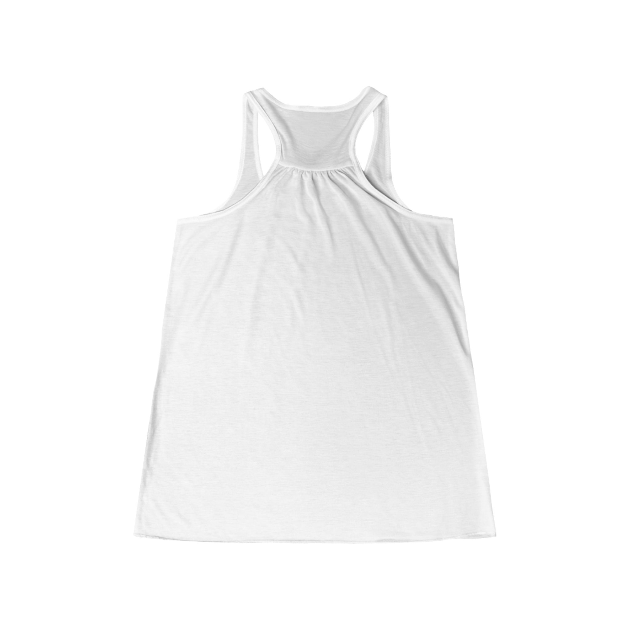 Cute Cat Racerback Tank Top - Women's Flowery Pink Cat Graphic - Image 5