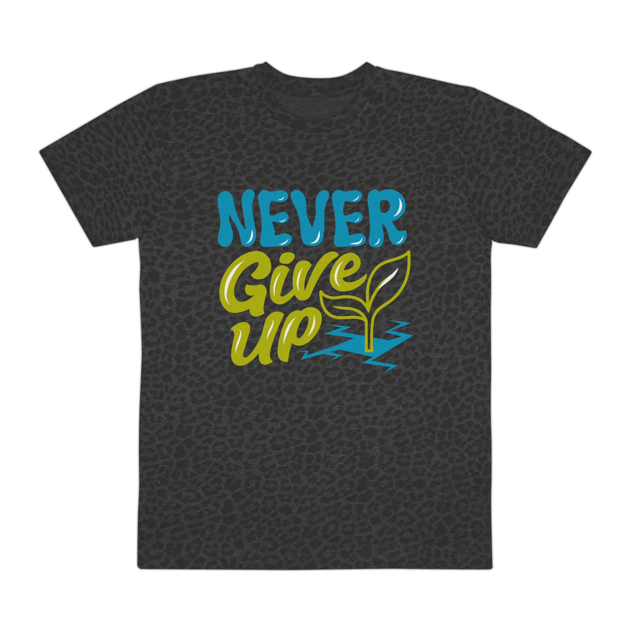 Never Give Up T-Shirt — Motivational Men’s Tee - Image 2