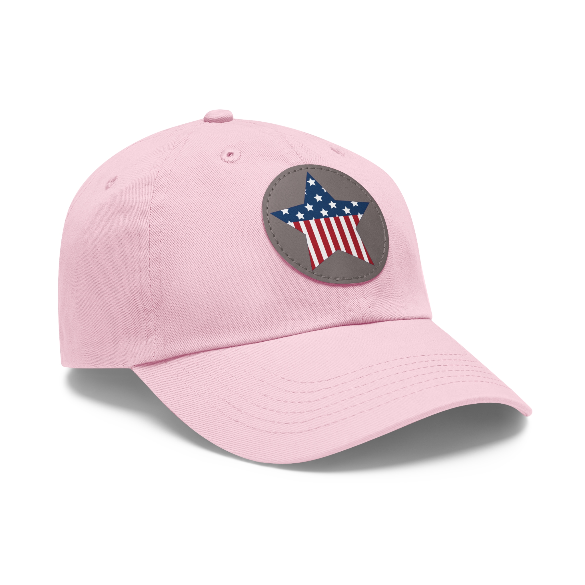 American Flag Round Leather Cap - Image 6