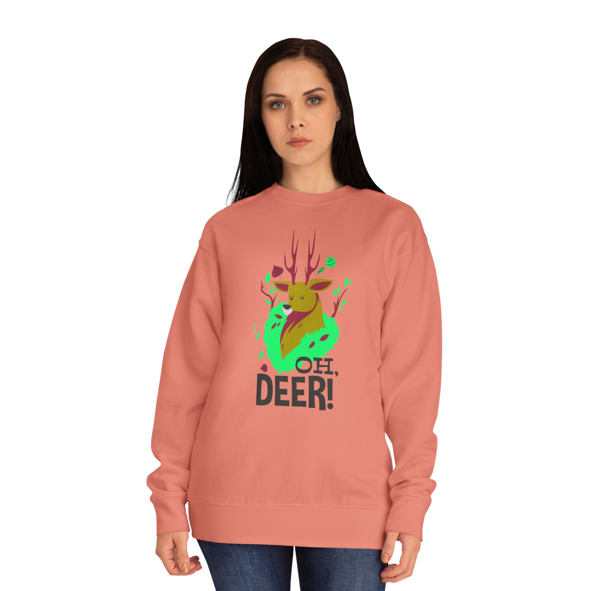 Oh Deer! Cute Deer Graphic Sweatshirt - Image 3
