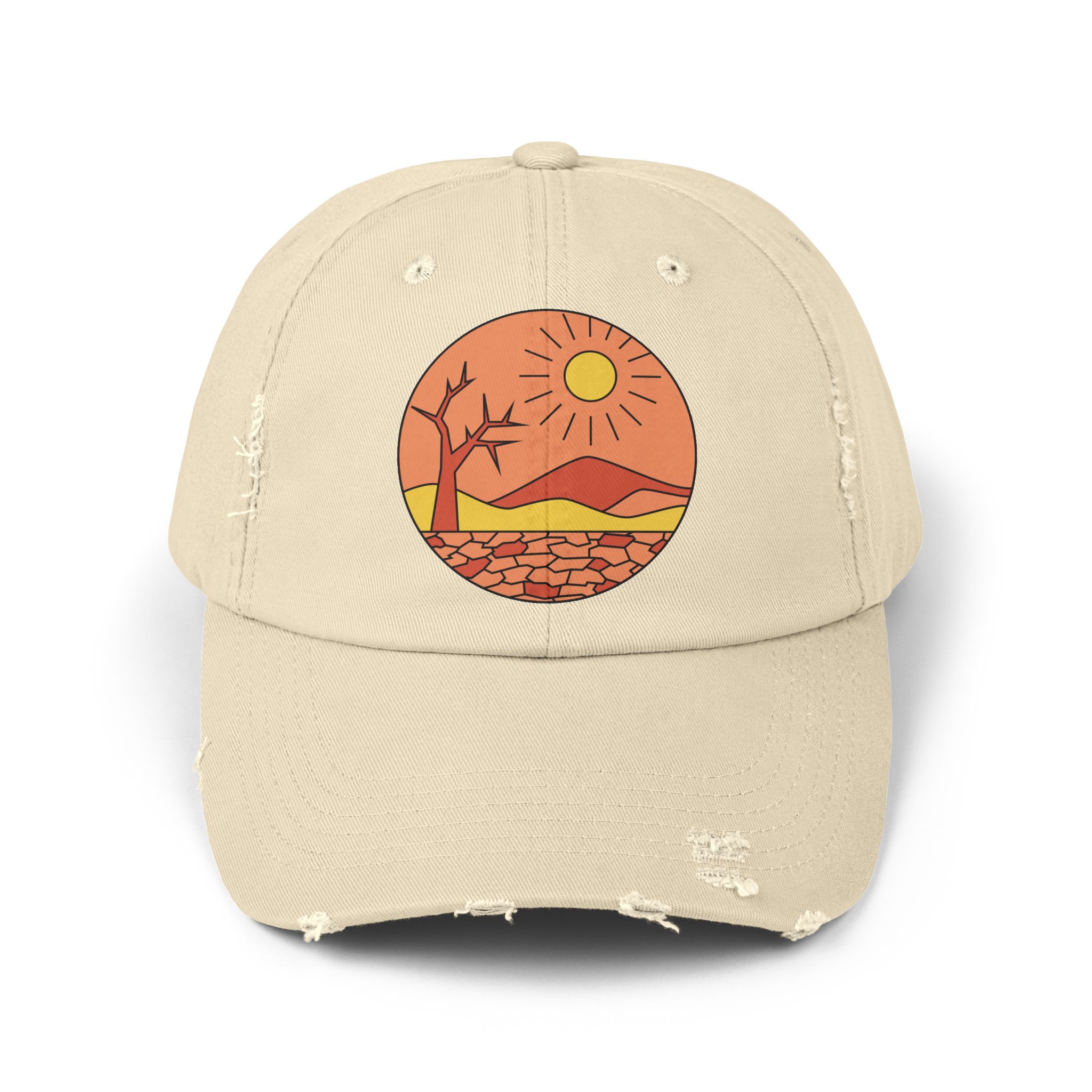 Retro Desert Sunrise Graphic Hat - Image 3