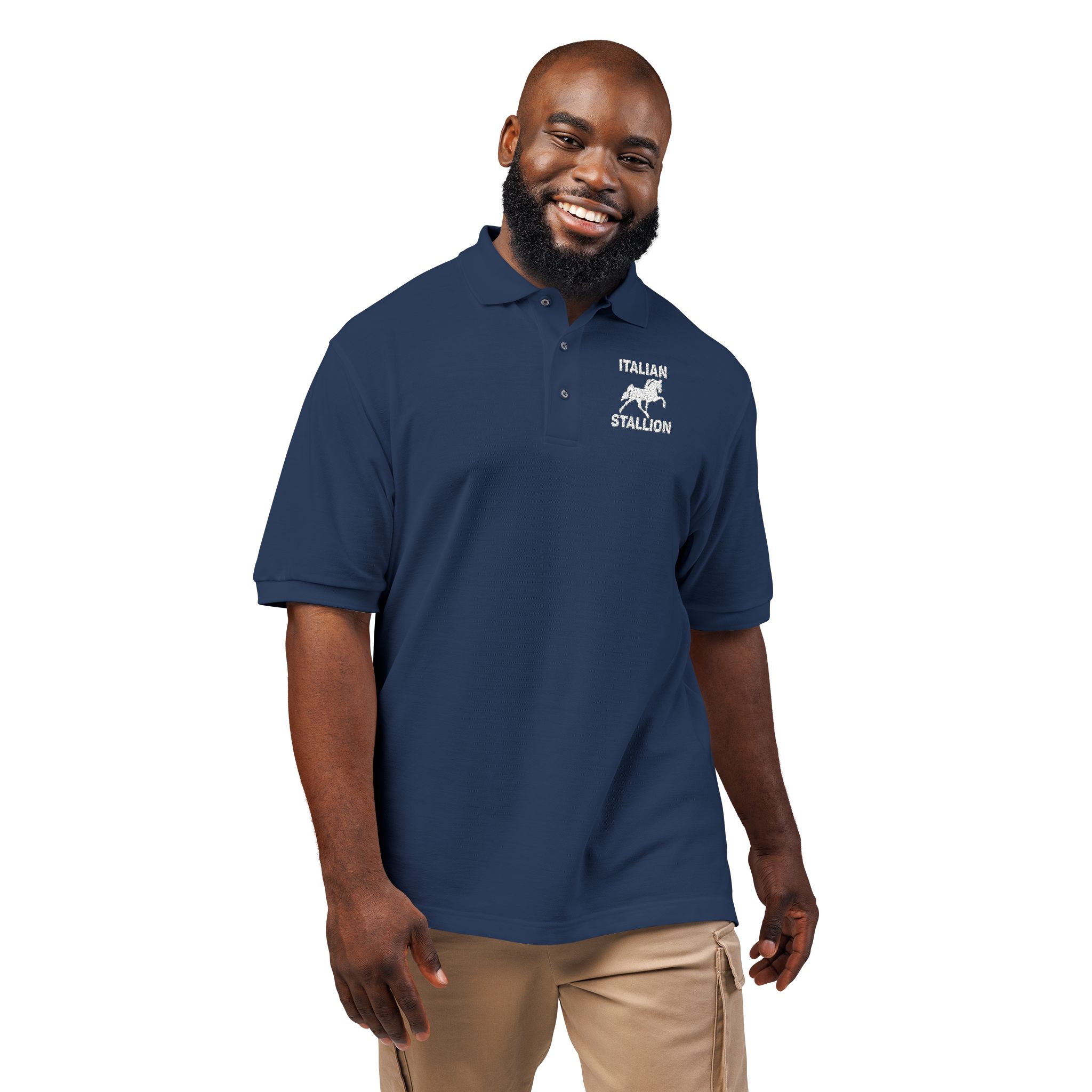 Italian Stallion Embroidered Polo - Image 6