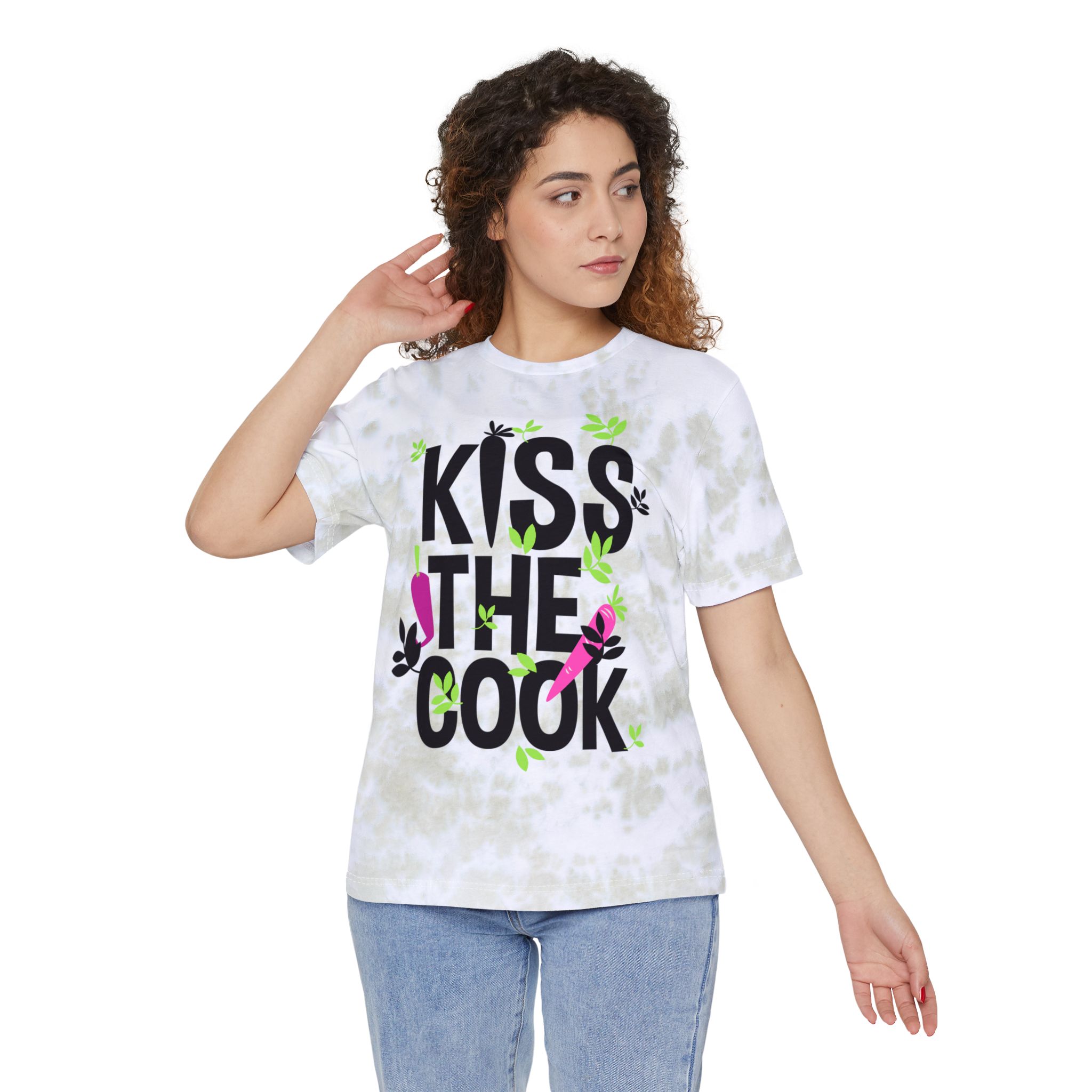 Kiss The Cook Tie-Dye T-Shirt - Image 6