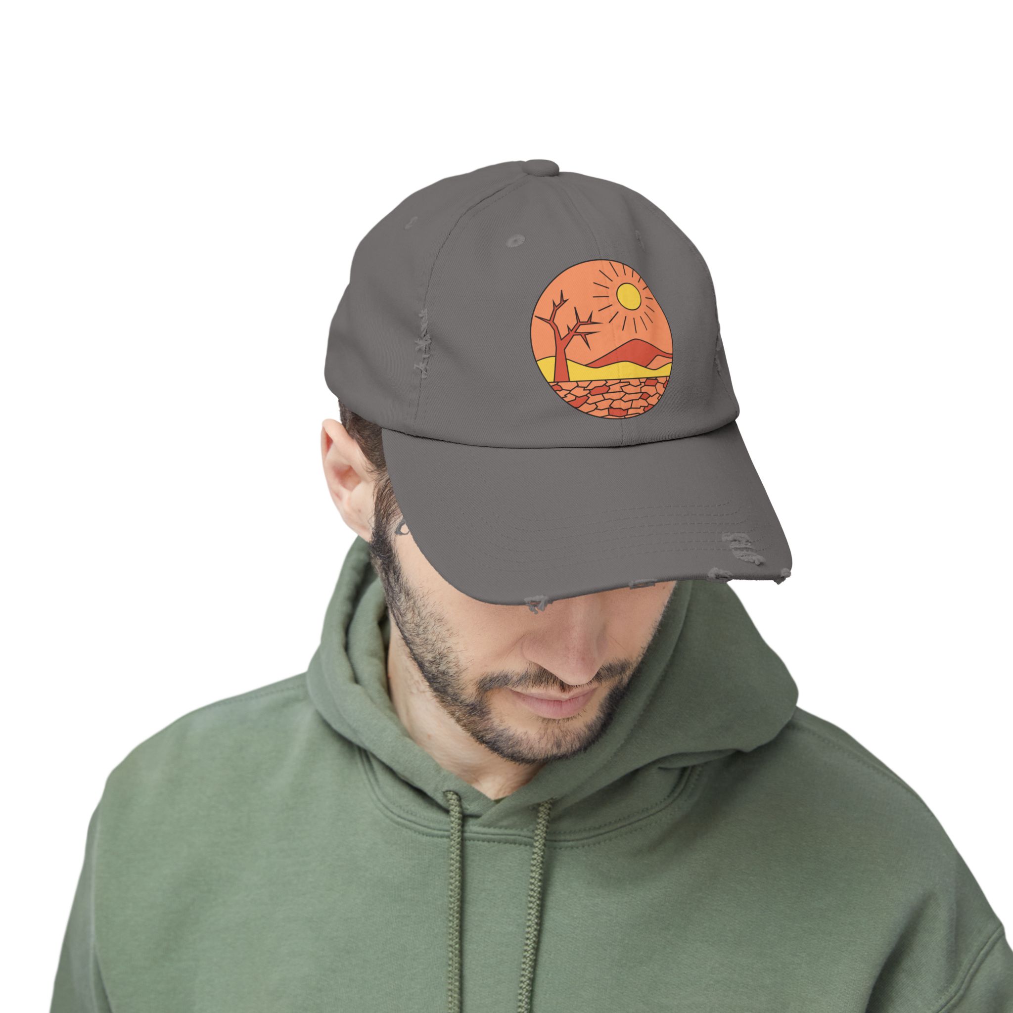 Retro Desert Sunrise Graphic Hat - Image 6